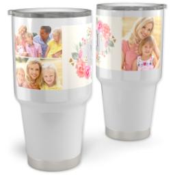 Thumbnail for 30oz Personalized Travel Tumber with Hand-Painted Florals design 1