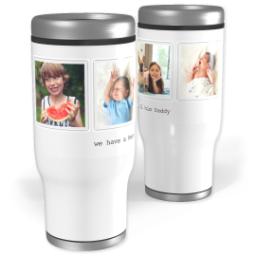 Thumbnail for Stainless Steel Tumbler, 14oz with Hero Dad design 1