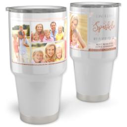 Thumbnail for 30oz Personalized Travel Tumber with Leave A Little Sparkle design 1