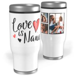 Thumbnail for Stainless Steel Tumbler, 14oz with Love is Nana design 1