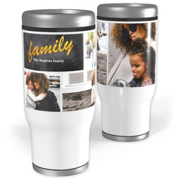 Stainless Steel Tumbler, 14oz with Modern Chalkboard design