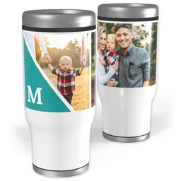 Stainless Steel Tumbler, 14oz with Modern Triangle design