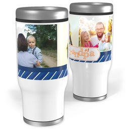 Stainless Steel Tumbler, 14oz with Number 1 Grandpa design