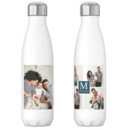 Thumbnail for 17oz Slim Water Bottle with Our Monogram Blue design 3