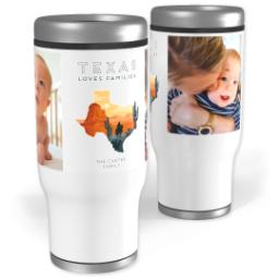 Thumbnail for Stainless Steel Tumbler, 14oz with Scenic View Texas design 1